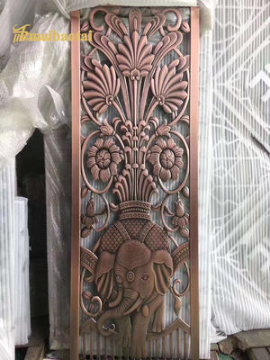 좋은 가격 홀 레이저 스테인리스 스틸 룸 디바이더 장식 스크린 온라인으로