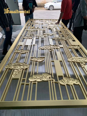 좋은 가격 많은 스타일 로즈 골드 브론즈 골드 컬러 스테인리스 스틸 룸 디바이더 장식 호텔, 홈 온라인으로