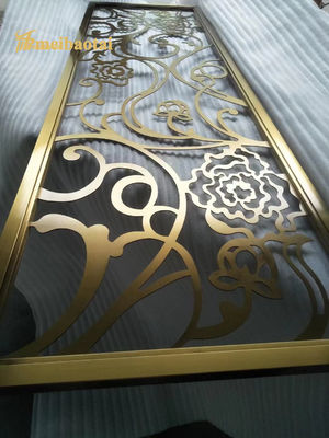 좋은 가격 MBT 스테인리스 스틸 룸 디바이더 0.3mm 호텔 장식 커스터마이징 크기 온라인으로