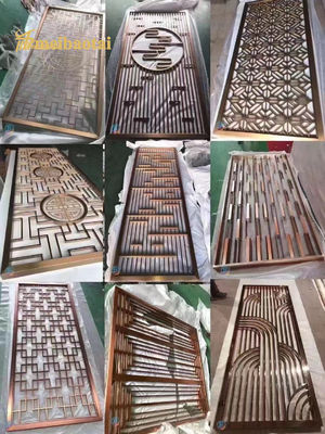 좋은 가격 SS201 304 스테인레스 스틸 룸 디바이더 장식 벽을 사용자 정의 온라인으로