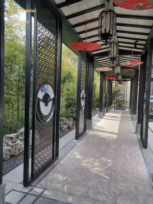 좋은 가격 매우 가는 금속 흑색 프레임 방 칸막이 PVD는 DIN 규격을 코팅했습니다 온라인으로