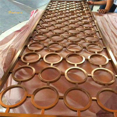 좋은 가격 3048mm 스테인리스 스틸 룸 디바이더, HRB100 장식용 금속 스크린 야외 온라인으로