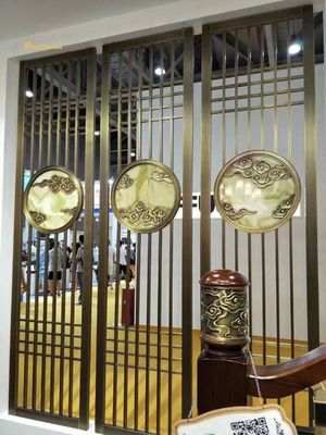 SS304 201 금색 머리줄 스테인리스 스틸 스크린 장식 호텔, 벽, 레스토랑