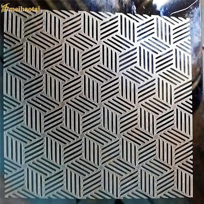 좋은 가격 고급 3D는 에칭된 강철판 4 피트 0.65 밀리미터 두께를 패턴화합니다 온라인으로