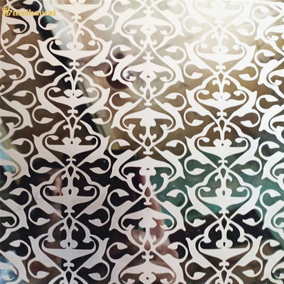 좋은 가격 반사경 에칭된 스테인레스 강판 0.55 밀리미터 두께 장식적 SS 플레이트 온라인으로