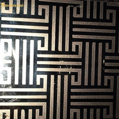 좋은 가격 은 거울은 스테인레스 강판 승강기 승강실 장식적인 플레이트 4 피트를 식각했습니다 온라인으로