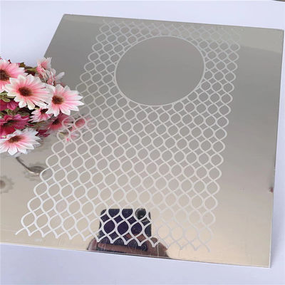 엘리베이터 장식용 골드 미러 마감 304 스테인리스 스틸 시트 1219x2438mm