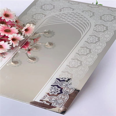 8피트 길이 304 등급 에칭 스테인리스 스틸 시트 1.0mm 두께 엘리베이터 장식용