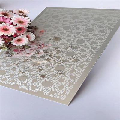 엘리베이터 장식용 4*8FT 미러 마감 맞춤형 에칭 스테인리스 스틸 시트