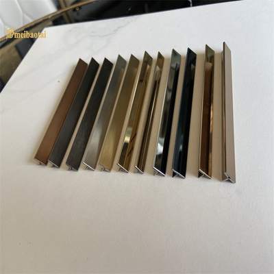 장식 프로필 T 모양 장식 금속 타일 트림 2440mm 길이