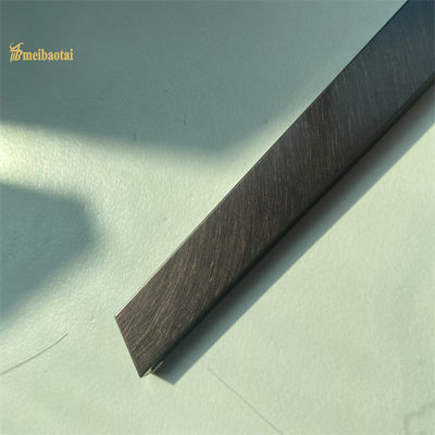 진동 블랙 U자형 스테인리스 스틸 타일 트림 금속 U 프로파일 10피트 길이