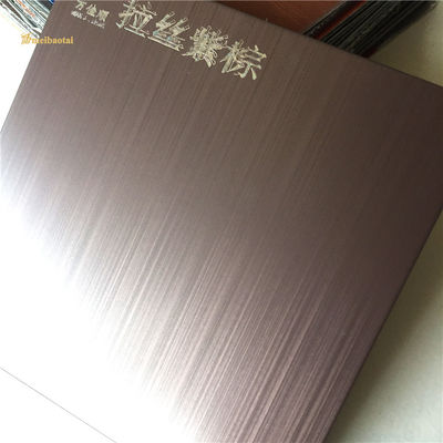좋은 가격 부식 방지용 0.65mm 두께 GB 표준 퍼플 헤어라인 스테인리스 스틸 시트 온라인으로