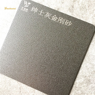 좋은 가격 벽 마감재용 길이 2000mm의 회색 샌드블라스트 지문 방지 장식 스테인리스 스틸 시트 온라인으로