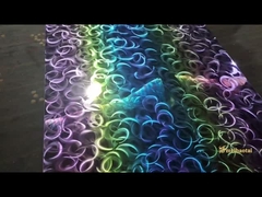 레이저 색의 스테인리스 스틸 시트